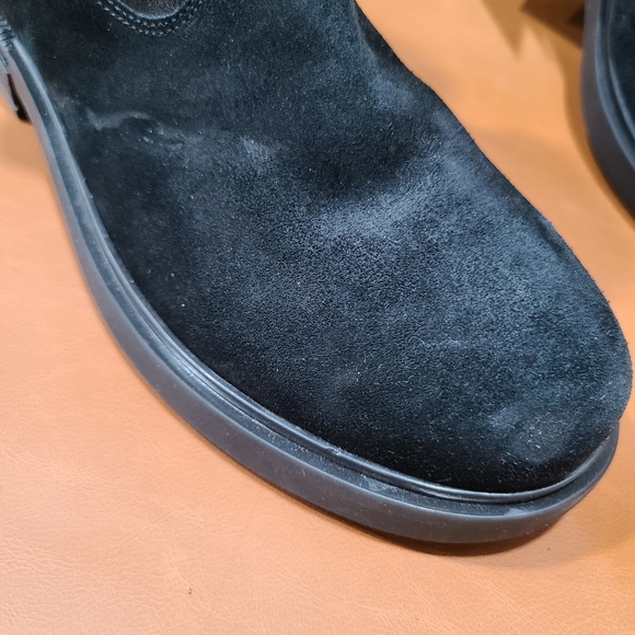 Geox Respira Italian Patent Faux Fur Girls Suede Boots EU 35 US 3.5 - Picture 7 of 7